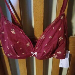 Wild Fable Floral Bralette- Size Medium